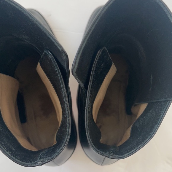 Christian Louboutin Black Ankle Boots with Red Soles - Picture 10 of 12